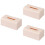 3Pièces Boîte À Mouchoirs Rose Rigide Usage 5