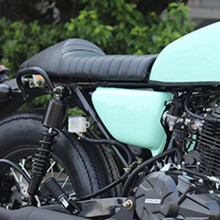 Cafe Racer Motorcycle Hump Saddle for GS XJ CG125 CB350 Black