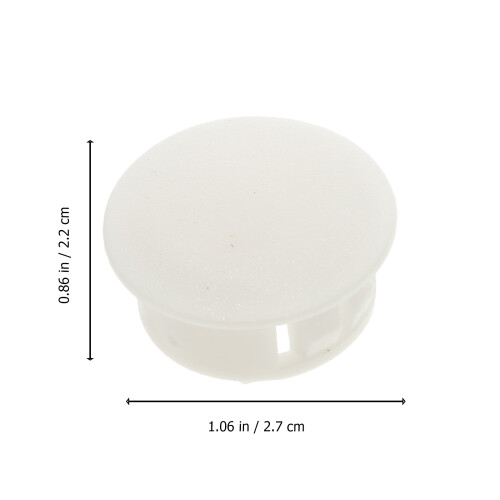 27St Witte Schroefdeksels Plastic Decoratieve Bescherming 1