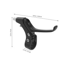2St Fietsremhendel Vervanging, Zwart Aluminium En Plastic