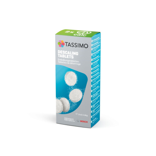 Bosch Tassimo Descaling Tablets with 4 Tablets for 2 Descaling Processes