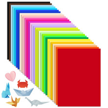 TIYCNIY Coloured Card A4, 60 Sheets, 230GSM Thick Rainbow Craft Card for DIY Cards Making, Scrapbook, Office Printing, Birthday Party Decorations and