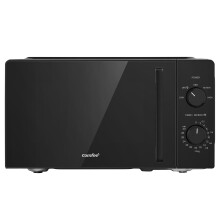 COMFEE' 20L Compact Microwave, 700W Black Solo Manual Microwave with Inverter,5 Power Levels,Quick Defrost,Easy Clean,Dial Timer,Small for Kitchen- C