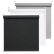 DHSVFCR 100% Blackout Roller Blind, UV Blocking Thermal Insulated Fabric, Child Safe, Easy to Install and Use, Fit Bathroom Kitchen Bedroom Home Offi