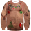 Hässlicher Weihnachts-Pullover behaarter Herren-Torso Langarm lustig M — hässlicher herrenpullover, hässlicher weihnachtspullover 1