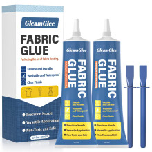 100ml Fabric Glue, Extra Strong Permanent Fabric Adhesive for Clothes Repairs, Leather, Crafts, Upholstery, Material, Textile, Felt and Badges - Clea