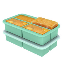 Ankway Silicone Freezer Moulds 2 Pack - 1 Cup Soup Containers for Freezing, Silicone Food Freezer Trays for Batch Cooking Meal Prep, Perfect to Porti
