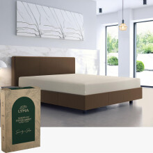 LYMA Bedding Fitted Sheet King, Deep Pocket 30CM, OEKO-TEX Certified, Ultra Soft Nanoplush Double Brushed Quick Dry Fabric, Shrink Wrinkle & Fade Res
