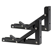 2Pcs Campervan Folding Bracket Table Shelf Motorhome Caravan Black Finish Stainless Steel Folding Bracket