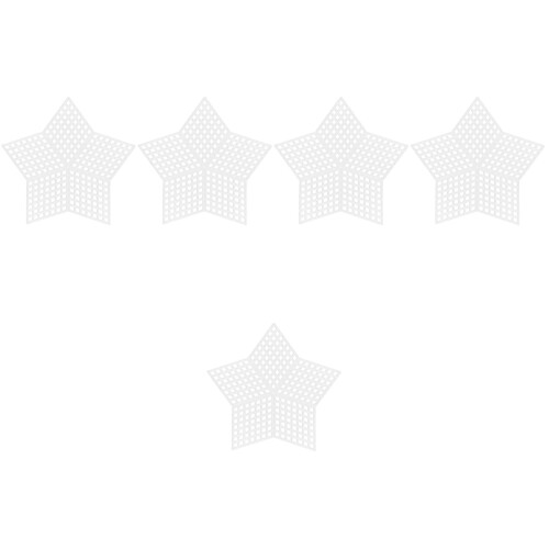 50Pièces Toile Plastique Blanches Pour Artisanat Sac DIY 2