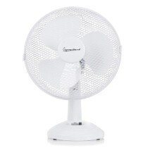 Signature 9” 2 Speed Desk Fan with Oscillation, Adjustable Tilt, White, S40008