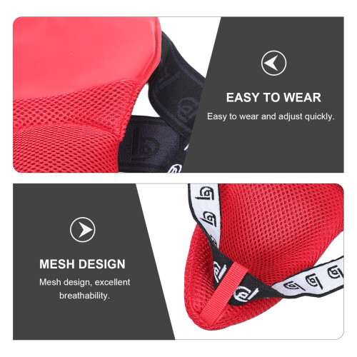 Verstelbare Kickboxing Groin Protector Ademend Pu+nylon