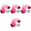 4Ensembles Tunnels Hamsters Rose Doux Coton Sécurisé 2
