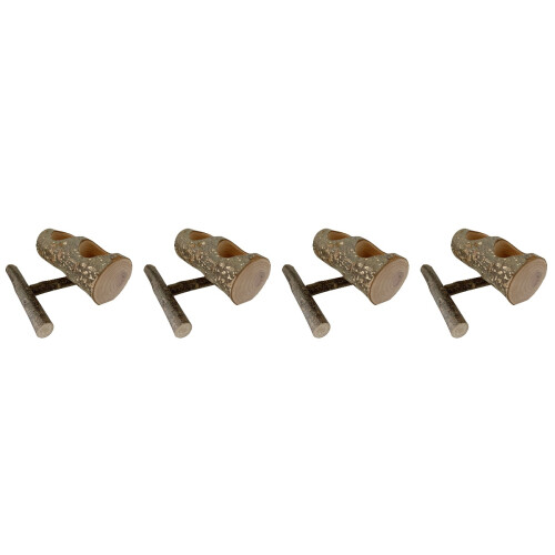 4Pièces Bois Avec Perchoir Pour Usage 2