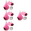 4Ensembles Tunnels Hamsters Rose Doux Coton Sécurisé 6