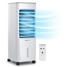 Pro Breeze 4-in-1 Air Cooler with 5 Litre Capacity, Remote Control, 3 Fan Speed, and LED Display. Powerful Evaporative Portable Air Cooler with Built