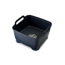 Joseph Joseph Wash & Drain Kitchen Washing Up Bowl for Sink with Handles and Draining Plug, 9 Litres