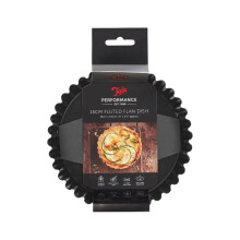 Tala Performance 15.3 cm Dia Round Fluted Tart Tin, Professional Gauge Carbon Steel with Eclipse Non-Stick Coating, with Loose Base, Perfect for savo