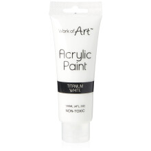 Work of Art 120ml Acrylic Paint - White, 6721