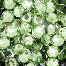 Little Snow Direct Pack of 1000 Resin Crystal Flat Back Rhinestones Diamante Gems Nail Art & Crafts (Lt. Green, 3mm)
