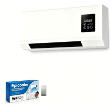 Epicooler Portable Air Conditioner for Bedroom, Mini Quiet Air Cooler with 6 Speeds, Cooling & Warm Airflow, Remote Control, LED Display, Timer, Desk