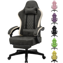 GTPLAYER Gaming Chair with Footrest, Ergonomic Computer Desk Chair with Pocket Spring Cushion Home Office High Back Support Lumbar Support Heavy Duty