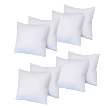 Extra Fill Plump Cushion Inner Pads (Pack of 8), 70 x 70 cm (28" x 28") | 100% Hollowfibre Cushions Inners Fillers Scatters - Cushion Stuffer Inserts