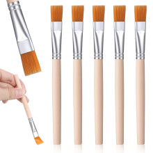 5 PCS Small Paint Brushes, Trim Thin Paint Brushes for Walls, Small Paintbrush Trim Painting Tool for Acrylic Watercolor Oil Painting Craft Brush