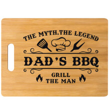 Father's Day Gifts,Dad Birthday Presents,Dad Christmas Gifts,Personalized Bamboo Cutting Chopping Board for Dad BBQ,Kitchen Birthday Presents for Dad