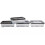 Strata Strata 4 x 30 Litres Curve Plastic Stackable Storage Box & Lid with clip-on lids, Multi storage box for home and office storage solution - Clear/Blac 1