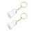 2 Hondenhaar Herinnering Sleutelhanger Transparant Souvenir 1