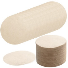 600 PCS Unbleached Coffee Filters Papers Compatible with Aeropress, 64mm/2.5" Natural Replacement Round Coffee Filters Papers Filters Brown Paper Fil