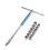 Labor-Saving T-Type Socket Wrench T-T Interchangeable  Multi-Functional Set with 12pcs Socket 1