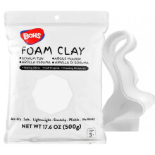 BOHS Air Dry Foam Modelling Clay Lite - for Arts & Crafts Project,Cosplay,Figurines - Soft, No Cracks, No Stains - Easy Modeling, Sculpting, Molding-