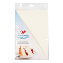 Tala Rectangular Siliconised Baking Liners, Baking Tray Liner to Prevent Sticking and Supports Quick Release for All Baked Products, Measures 34cm x