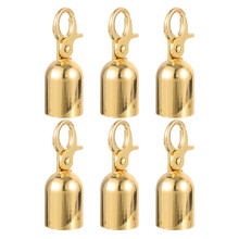 6St Gouden Zinklegering Ophanghaak Voor Afwerking En Afsluiting
