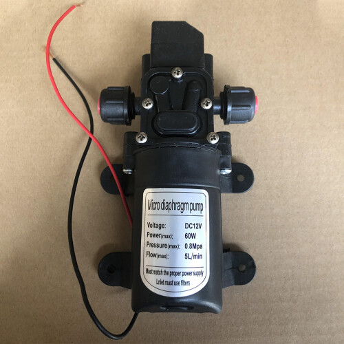 Zwarte Elektrische Spuitpomp Hoge Diaphragm Auto 2