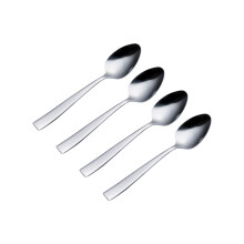 Viners Purity 4 Piece Teaspoon Set |18/0 Stainless Steel | Flared Handle Design, Mirror Polish | Serves 4 | Dishwasher Safe