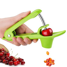 Zukent Cherry Olive Pitter Remover with Stainless Steel Rod Good Grips Handle for Cherries, Grapes, Cranberries, Jujubes