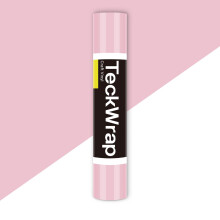 TECKWRAP Pink Permanent Vinyl 12" x 5ft (30.5cm x 153cm), Light Pink Adhesive Vinyl Baby Pink Vinyl Wrap for DIY Crafts, Wall Decals, Car Windows & H