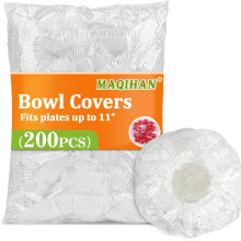 MAQIHAN 200 food covers plastic stretch - reusable fresh keeping bags/200pcs plate covers for food fresher for longer bags reusable bowl covers plast