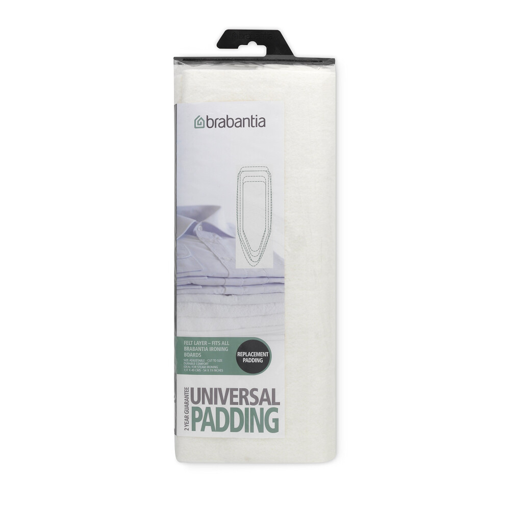 Brabantia 196423 Ironing Board Cover Replacement Felt Pad - White