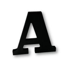 Black Wooden MDF Letter A - Size 30cm Tall - Free Standing Wooden Letters for Arts & Crafts Personalized Name Decor