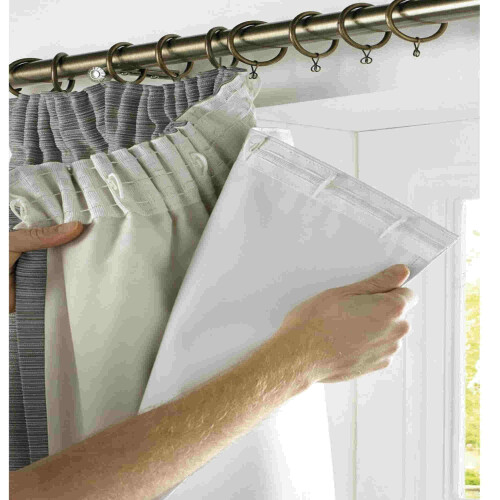 rejuvopedic SRC 46" width x 72" drop, Blackout Thermal Curtain Lining. ***Now Includes 15 Curtain Hooks ***