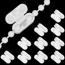 10Piece Roller Blind Chain Connector Set - Universal Clips for Ball Chains up to 4.5 mm | Ideal for Vertical Blinds, Venetian Blinds & Slatted Blinds