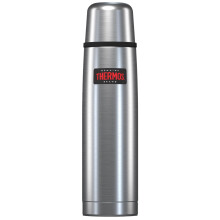 Thermos - Light and Compact Flask, Stainless Steel (1L) - Premium Leak Proof Insulated Tea & Coffee Flask for Hot & Cold Drinks, Built-in Cup, Push B