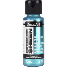 DecoArt Americana Extreme Sheen Jar of Paint, Acrylic, Aquamarine, 3.5 x 3.5 x 10 cm