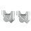 1 Pair Motorcycle Handlebar Riser Clamp for  R1200GS ADV 2013-2022 Handlebar Riser Accessories Silvery 1
