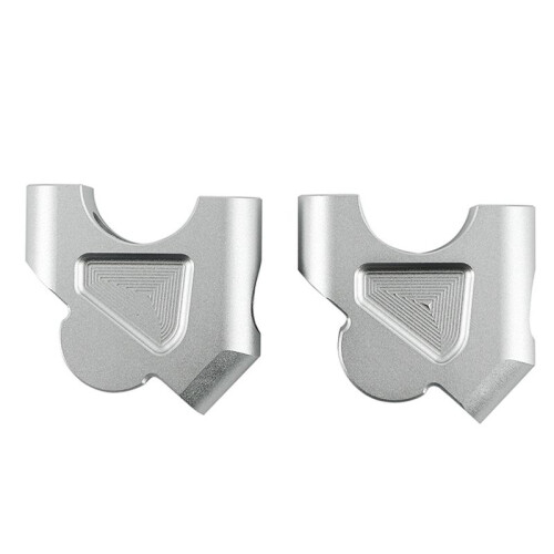 1 Pair Motorcycle Handlebar Riser Clamp for  R1200GS ADV 2013-2022 Handlebar Riser Accessories Silvery