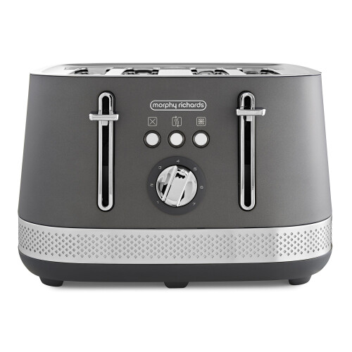 Morphy Richards Morphy Richards Illumination 4 Slice Toaster, 7 Toast Settings, Browning Controls, Variable Width Slots, Auto Pop-up, Removeable Crumb Tray, Cord Sto